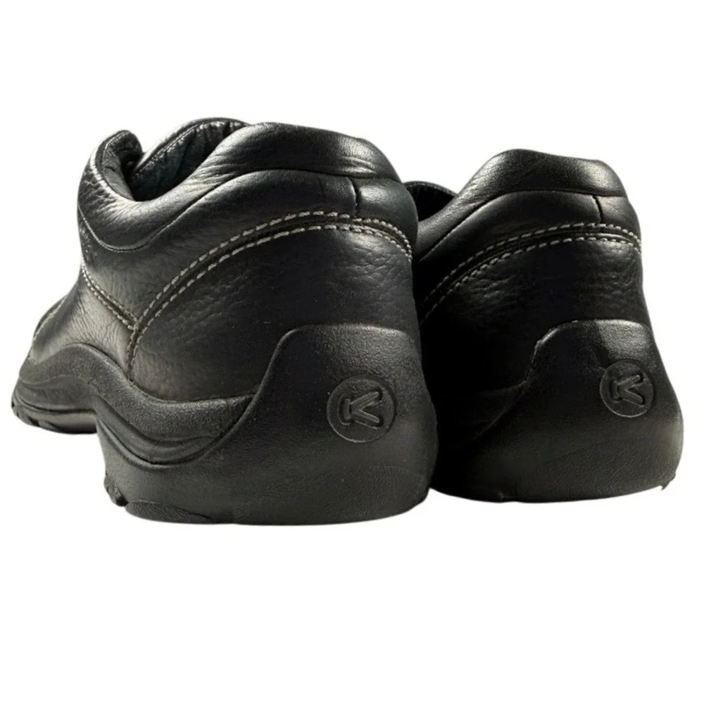 Keen Presidio Hiking Shoes Sneaker Women's 10 Black Leather Casual Oxford
